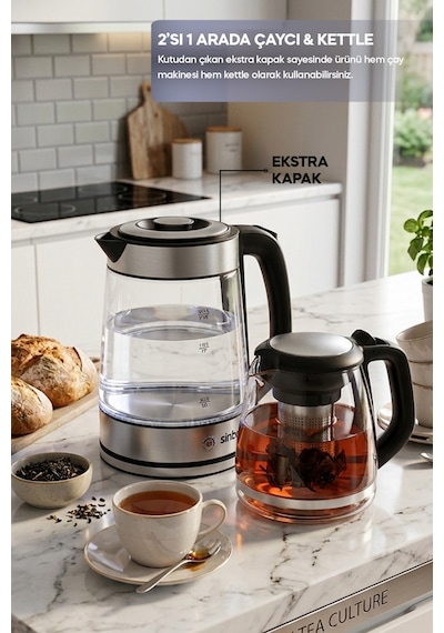 Sinbo STM-5990 2 Si 1 Arada 2 L Çay Makinesi Ve Kettle