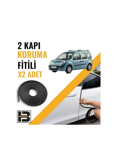 Renault Kango 2008-2021 Kapı Koruma Fitili-iki Kapı-siyah-bm0904