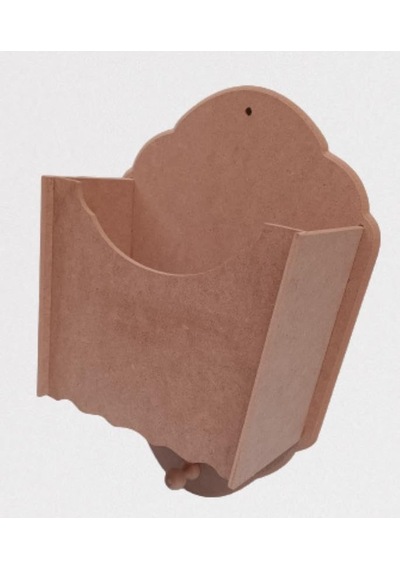 Hobi 90055 Dekoratif Gazetelik Kutu Model Ahşap Ham Mdf El Yapım