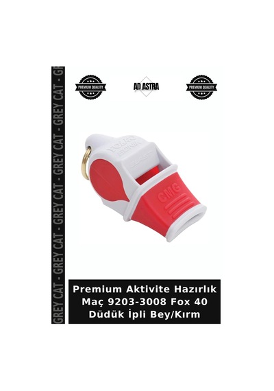 Premium Aktivite Hazırlık Maç 9203-3008 Fox 40 Düdük İpli Bey/kırm