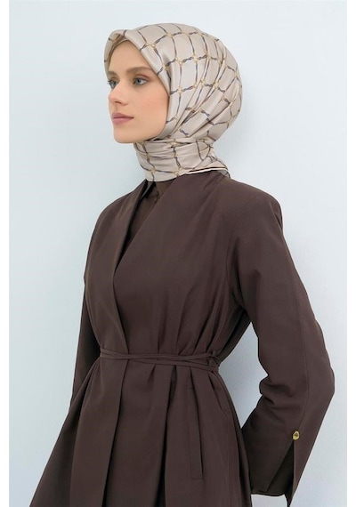 Armine İpek Eşarp 2026 Yaz - 9538-35 Koyu Taş Sura