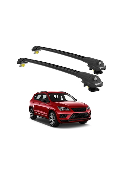 Seat Ateca 2016-2023 Turtle Air1 Ara Atkı Siyah