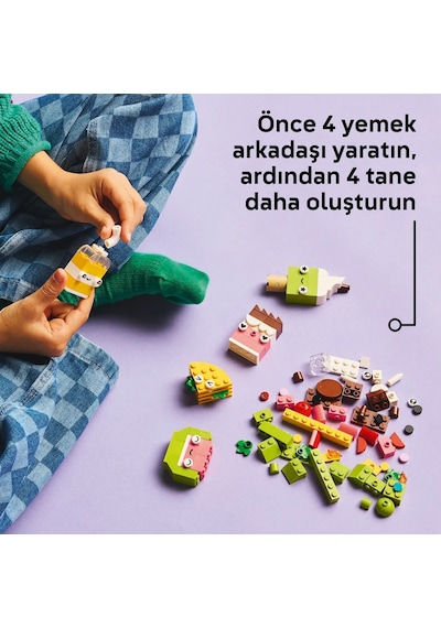 LEGO® Classic Yaratıcı Yiyecek Arkadaşlar 11039 - 4 Yaş ve Üzeri Çocuklar için Yaratıcı Oyuncak Yapım Seti (150 Parça)