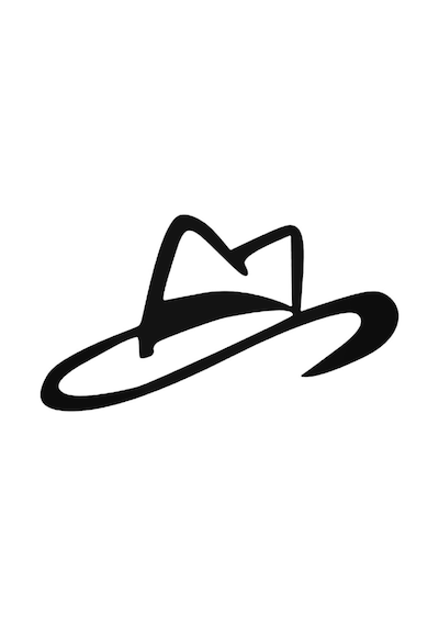 Western Kovboy Hat Oto Sticker 20 Cm