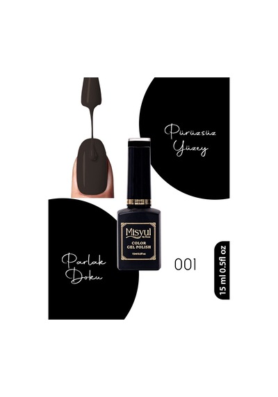 Misyul Uv Led Kalıcı Oje Nail Art 15 Ml 001