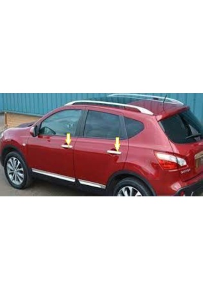Nissan Qashqai Uyumlu Kapı Kolu 4 Parça 2007-2014 Paslanmaz Krom