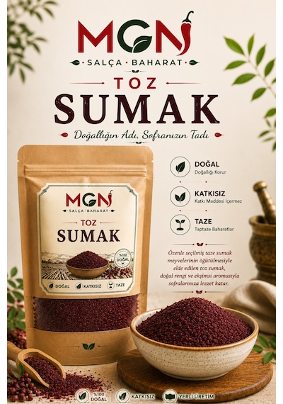 Mgn Toz Sumak Baharatı 1 Kg