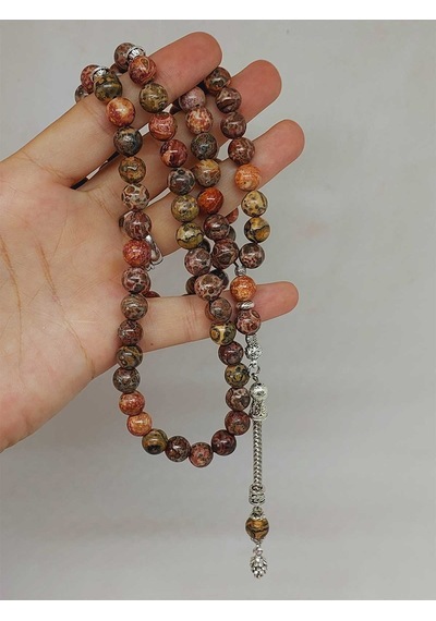 Jasper Taşı 99luk Tesbih 8.5mm 53086 Çok Renkli