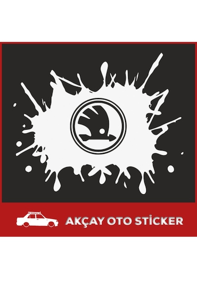 Tüm Araçlara Uygun Uyarı Boya Sıçraması Sticker Uyarı Araç Sticke