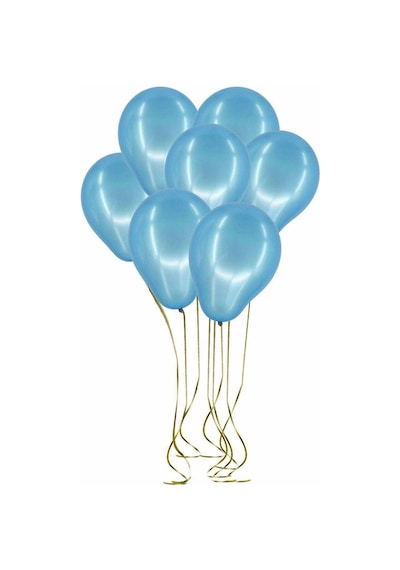 Metalik Mavi Balon 50 Adet 12 İnc Lateks Balon