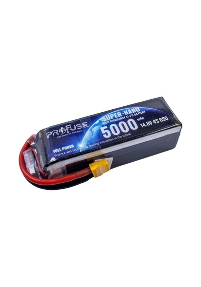 Profuse 4s 14.8v Lipo Li-po Lityum Polimer Batarya - 5000mah, 65c