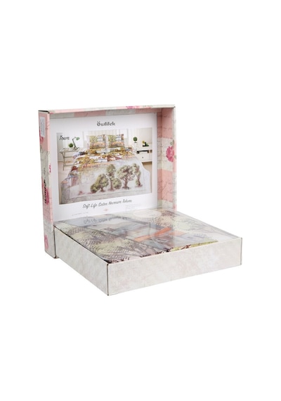 Özdilek Town Çift Kişilik Soft Life Saten Nevresim Takımı 42941 Bej