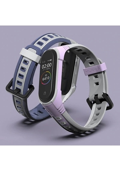 Mijobs Xiaomi Mi Band 5-4 Çift Renk Kayış Kordon- 5775