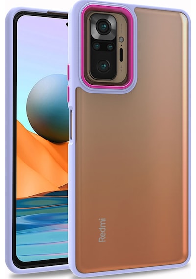 Ariatech Redmi Note 10 Pro Kılıf Flora Kapak - Lila Lila