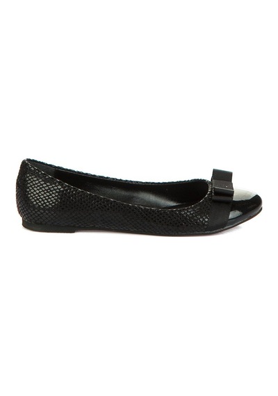 Fox Shoes Siyah Kadın Babet 8726019507 Siyah