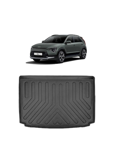 Kia Niro Hybrid Üst 2022 Sonrası Rizline 3D Bagaj Havuzu Siyah O