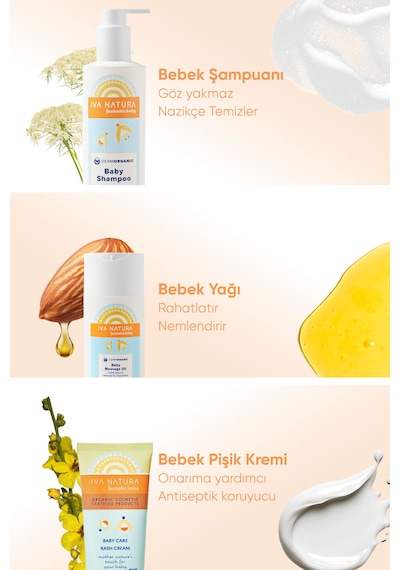 Iva Natura İlk Dokunuş Ritüelianne & Bebek İçin Dermorganik Günlük Bakım Seti
