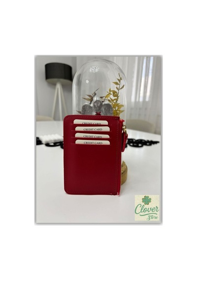 Store Kadın Şık Kullanışlı Kartlık Kırmızı