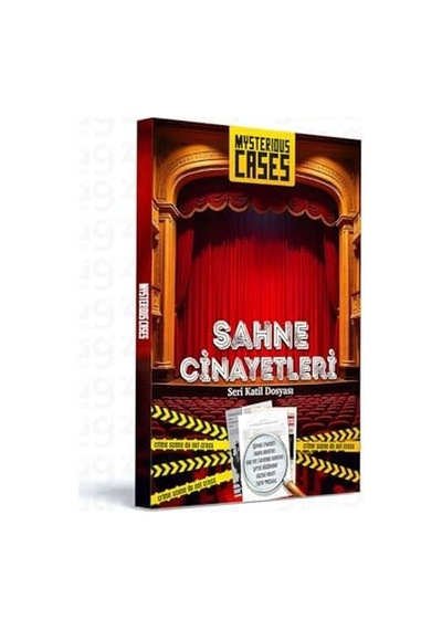 Cases Sahne Cinayetleri, Seri Katil Dosyası, Dedektif Temalı Kutu Oyunu, 16+ Yaş