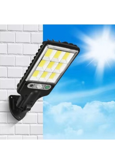 Solar Duvar Ledi 3 Farklı Işık Modlu Güneş Enerjisiyle Şarj Olan Dış Mekan Uyumlu Kumandalı