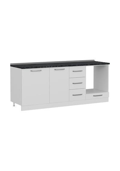 Minar 205 Cm Mutfak Dolabı Beyaz 205-B3-Alt Modül Beyaz