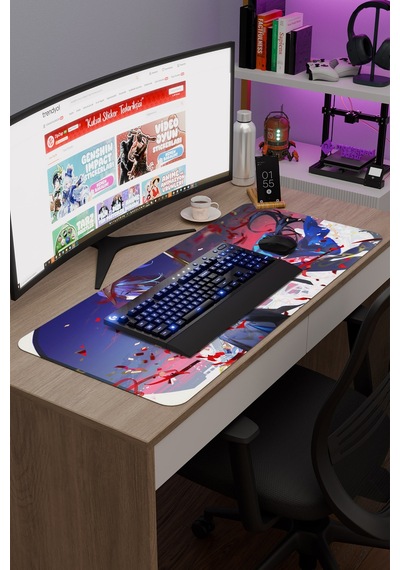 Clorinde Genshin Impact Anime Gacha V4 - 90x40 Xxl Gaming Mouse Pad Fare Altlığı