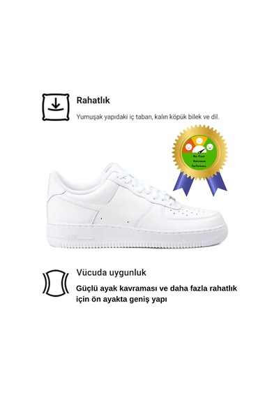 Trend Süper Rahat 4 Mevsim Unisex Günlük Yürüyüş Spor Ayakkabı Beyaz