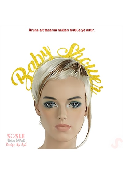 Baby Shower Taç - Altın Sarı