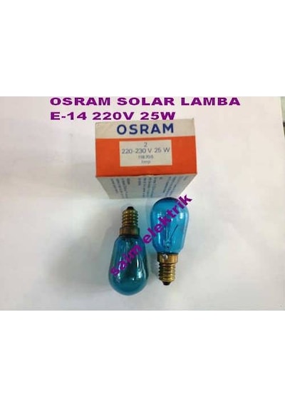 Osram  220V 25W E 14 Solar Lamba 2 Adet