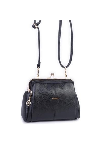 Nas Bag Burslu Klipsli Vintage Omuz Ve Çapraz Çanta 23x20 Cm Ebatlarındadır Siyah Victoria