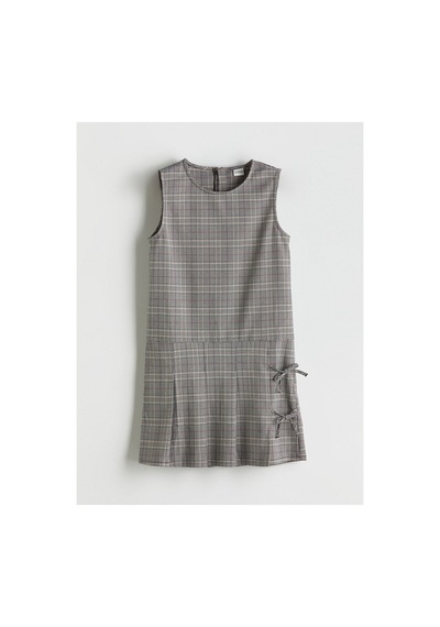 LC Waikiki Alıta Cıty Farkıyla Lcw Kids Gri Oval Yaka Ekose Kız Çocuk Elbise Gri - 928242541 Gri LC Waikiki Alıta Cıty Farkıyla Lcw Kids Gri Oval Yaka Ekose Kız Çocuk Elbise Gri - 928242541 Gri
