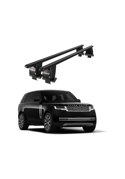 Royal Land Rover Range Rover 2021 Ve Sonrası Uyumlu Siyah Kilitli Ara Atkı Port Bagaj Tavan Barı
