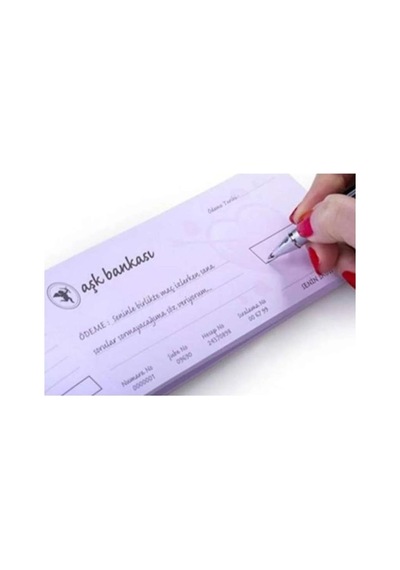 Sevgiliye Hediye Aşk Çeki 32323