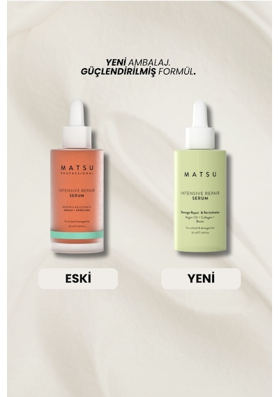 Matsu Intensive Repair Yıpranmış Saçlar İçin Onarıcı Renk Koruyucu Saç Serumu 50 ml