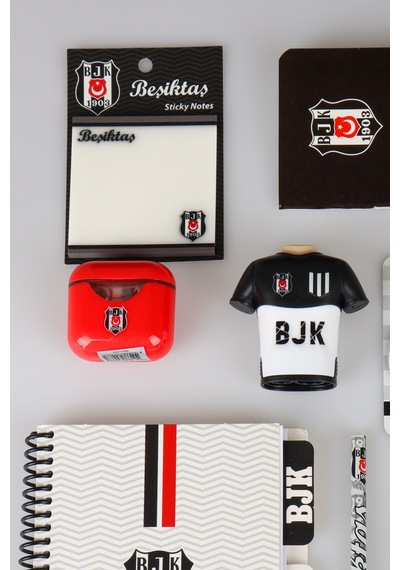 X Dekomus Lisanslı Beşiktaş 12 Parça Kırtasiye Seti Ajanda,post-ıt,rozet,uçlu Kalem,uç Altın