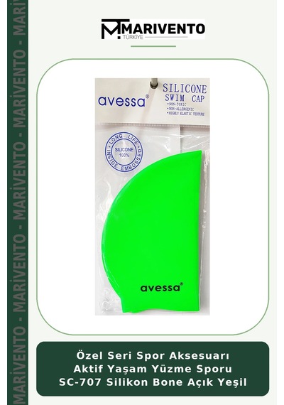 Özel Seri Spor Aksesuarı Aktif Yaşam Yüzme Sporu Sc-707 Silikon Bone Açık Yeşil