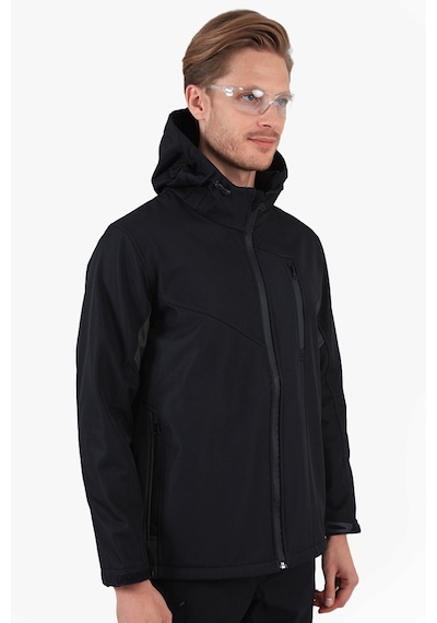 Owl Çift Renkli Riptstop Softshell Mont Siyah - Haki