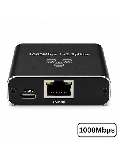 Rj45 Ethernet Switch Splitter Gigabit 1000mbps 2 Port Çevirici Çoklayıcı Router