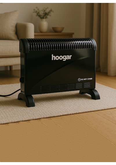 Hoogar German Ch-2000 Black Homojen Teknoloji Yeni Nesil Fanlı Konvektör Isıtıcı Düşük Tüketim