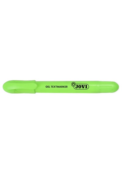 Jovı 1818 Jel Stik Fosforlu Kalem Yeşil - 12'li Kutu Beyaz