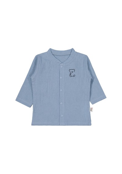Civil Baby Ayıcık Baskılı 1-9 Ay Pijama Takımı - Mavi
