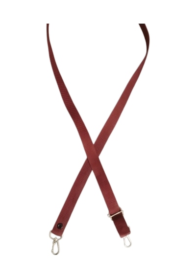 Usin Bordo Boyu Ayarlanabilir 2cm En Dar Kolon Nikel Toka Çanta Sapı Askısı 120 Cm