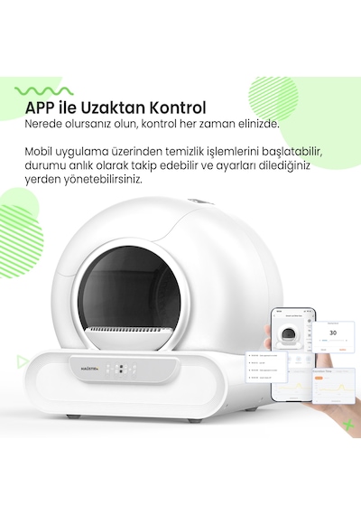 Haustier Msp08 Akıllı Otomatik Kedi Tuvaleti, Tr Garantili