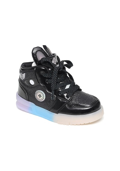 Pepino 2410 Kız Bebe Siyah Işıklı Spor Bot
