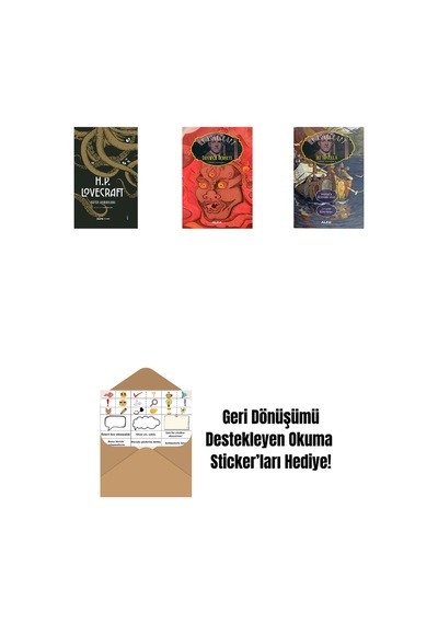 H.p. Lovecraft - Bütün Romanları Ciltli + Dunwich Dehşeti + İki Novella + Okuma Sticker'ları