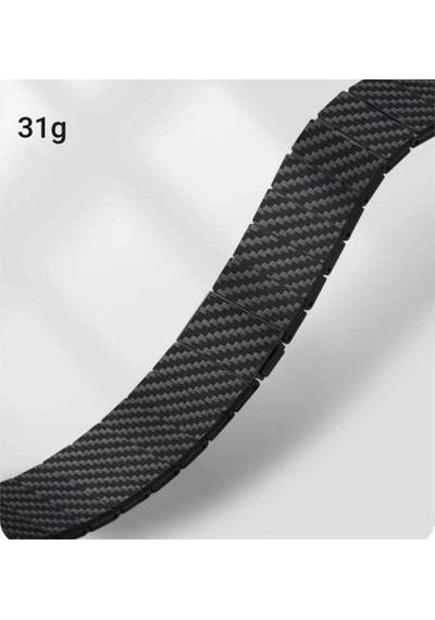Apple Uyumlu Watch 38mm Zore Krd-90 600d Karbon Fiber Kordon