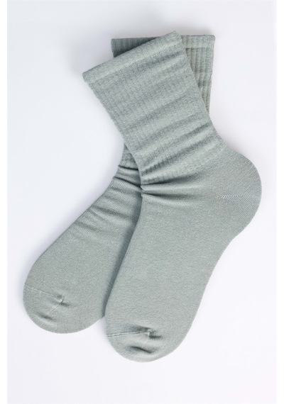 Tudors Unisex Çizgili Kolej Tenis Çorabı-27160 - Standart Yeşil