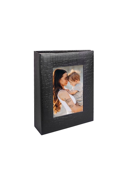 200 Lük Pencereli Deri Fotoğraf Albümü 10 15 Cm 21 Fotoğraf Baskısı Dahil