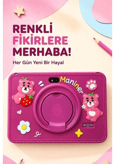 Hobi Gereci Miniklere Özel Taşınabilir Maniner Eğitici Tablet 4gb 128gb Kılıf Hediyeli M7