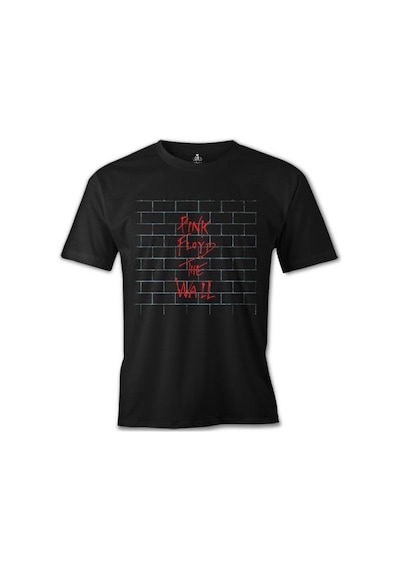 Pink Floyd - The Wall On The Wall Siyah Erkek Tshirt